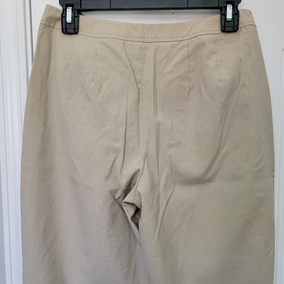 Talbots Wool Silk Womens Trousers Dress Pants Tan Stretch Straight Leg Size 6 - Picture 4 of 10